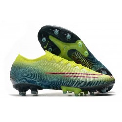 Chaussures Nike Mercurial Vapor 13 Elite AG-Pro Citron Noir Vert