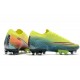 Chaussures Nike Mercurial Vapor 13 Elite AG-Pro Citron Noir Vert
