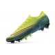 Chaussures Nike Mercurial Vapor 13 Elite AG-Pro Citron Noir Vert