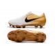 Chaussures 2020 Nike Phantom Vnm Elite FG -Blanc Or Noir