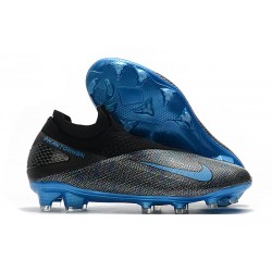 Chaussures Nouveau Nike Phantom Vision 2 Elite FG Noir Bleu Laser Anthracite
