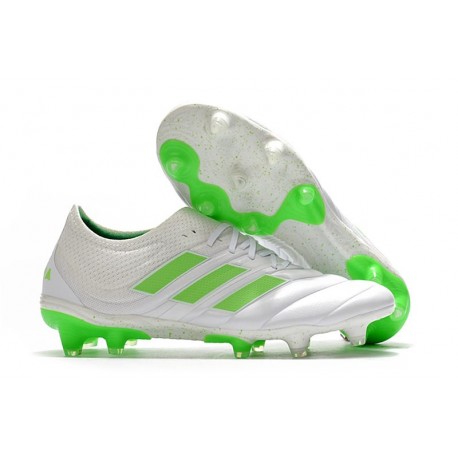 Chaussures Football adidas Copa 19.1 FG Blanc Vert