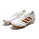 Chaussures Football adidas Copa 19.1 FG Blanc Or