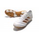 Chaussures Football adidas Copa 19.1 FG Blanc Or
