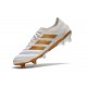 Chaussures Football adidas Copa 19.1 FG Blanc Or