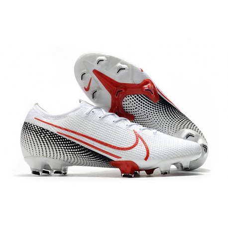 Crampon Nouvel Nike Mercurial Vapor 13 Elite FG Blanc Cramoisi Noir