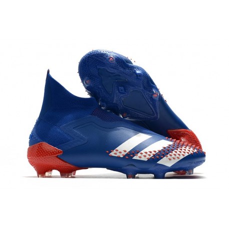 adidas Nouvel Predator Mutator 20+ FG Bleu roi Blanc Rouge