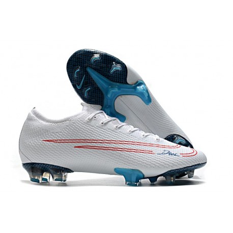 Nike CR7 x Bugatti Mercurial Vapor XIII Elite FG Blanc Rouge Bleu