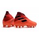 adidas Nemeziz 19+ FG Crampons de Football Corail Noir Rouge Goire