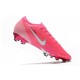 Chaussure Nike Mercurial Vapor XIII Elite FG x Mbappe Rose Blanc Noir