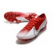 Crampon Nouvel Nike Mercurial Vapor 13 Elite FG Rouge Blanc