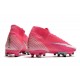 Chaussure Nike Mercurial Superfly 7 Elite AG x Mbappe Rose Blanc Noir