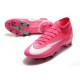 Chaussure Nike Mercurial Superfly 7 Elite AG x Mbappe Rose Blanc Noir
