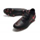 Crampons de Nike Phantom GT Elite DF FG Noir Rouge Chili Gris fumee