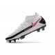 Crampons de Football Nike Phantom GT Elite DF FG Blanc Rose Noir