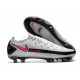Nike Phantom GT Elite FG Nouvelles Crampon - Blanc Rose Noir