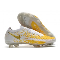 Nike Phantom GT Elite FG Nouvelles Crampon - Blanc Or