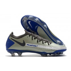 Nike Phantom GT Elite FG Nouvelles Crampon - Gris Bleu Noir