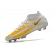 Crampons de Football Nike Phantom GT Elite DF FG Blanc Or