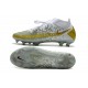 Crampons de Football Nike Phantom GT Elite DF FG Or Blanc