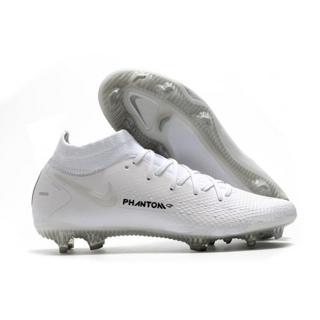 Crampons de Football Nike Phantom GT Elite DF FG Blanc