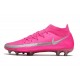 Crampons de Football Nike Phantom GT Elite DF FG Rose Argent