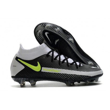 Crampons de Football Nike Phantom GT Elite DF FG Noir Gris Vert