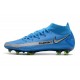 Nike Chaussure Phantom GT Elite DF FG - Bleu Argent