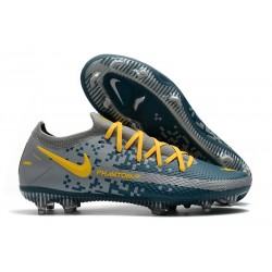 Chaussure Nouveau Nike Phantom GT Elite FG Bleu Jaune