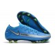 Chaussure Nouveau Nike Phantom GT Elite FG Bleu Argent