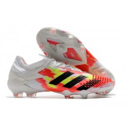 adidas Crampon Predator Mutator 20.1 Low FG Blanc Orange Noir