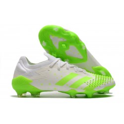 adidas Crampon Predator Mutator 20.1 Low FG Blanc Vert