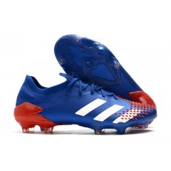 adidas Crampon Predator Mutator 20.1 Low FG Bleu Blanc Rouge