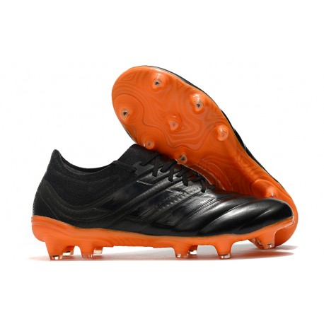 Chaussures Football adidas Copa 19.1 FG Noir Orange