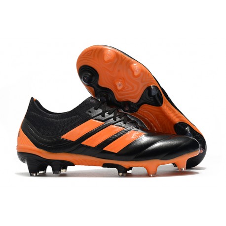 Chaussures Football adidas Copa 19.1 FG Noir Orange