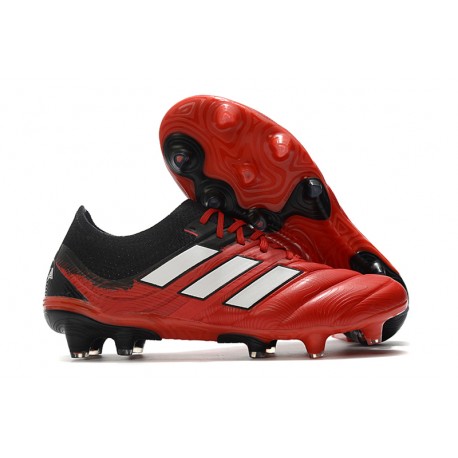 adidas Neuf Chaussure de Football Copa 20.1 FG Rouge Noir Blanc