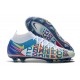 Nike Chaussure Phantom GT Elite DF 3D FG - Blanc Bleu Rose Jaune