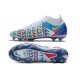 Nike Chaussure Phantom GT Elite DF 3D FG - Blanc Bleu Rose Jaune
