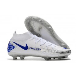 Nike Chaussure Phantom GT Elite DF FG - Blanc Bleu