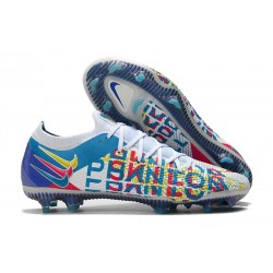 Chaussure Nouveau Nike Phantom GT Elite FG 3D Blanc Bleu Rose Jaune