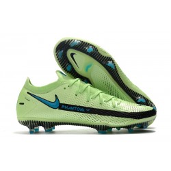 Chaussure Nouveau Nike Phantom GT Elite FG Impulse - Vert Bleu