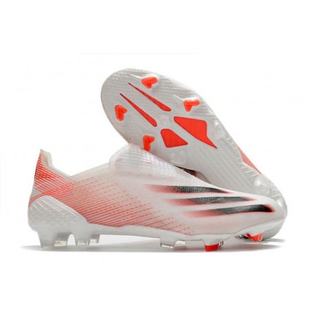 Chaussure adidas X Ghosted + FG Blanc Rouge Noir