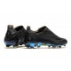 Chaussure adidas X Ghosted + FG Superstealth - Noir Bleu cyan