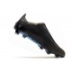Chaussure adidas X Ghosted + FG Superstealth - Noir Bleu cyan