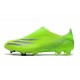 Chaussure adidas X Ghosted + FG Precision To Blur - Vert Violet Jaune