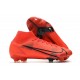 Chaussure Nike Mercurial Superfly 8 Elite FG Rouge Noir