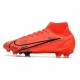 Chaussure Nike Mercurial Superfly 8 Elite FG Rouge Noir
