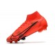 Chaussure Nike Mercurial Superfly 8 Elite FG Rouge Noir