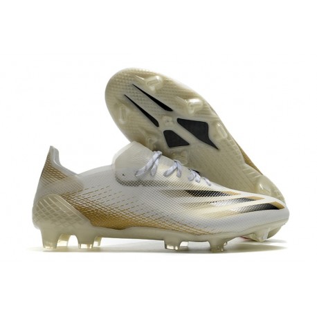 Crampons adidas X Ghosted.1 FG Inflight - Blanc Doré Noir