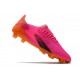 Crampons adidas X Ghosted.1 FG Rose Noir Orange&nbsp;